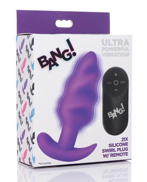 product image, Bang! Vibrating Butt Plug W/remote Control - SEXYEONE 