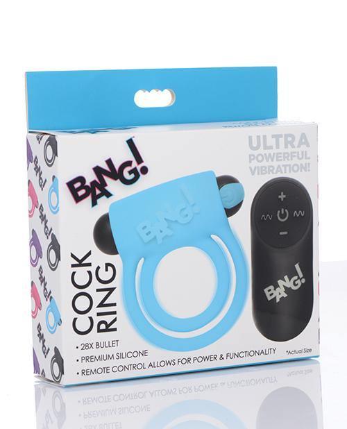 product image, Bang! Vibrating Cock Ring & Bullet W/remote Control - SEXYEONE 