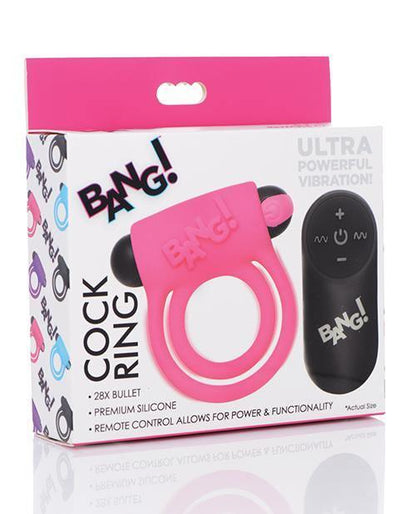 Bang! Vibrating Cock Ring & Bullet W/remote Control - SEXYEONE 