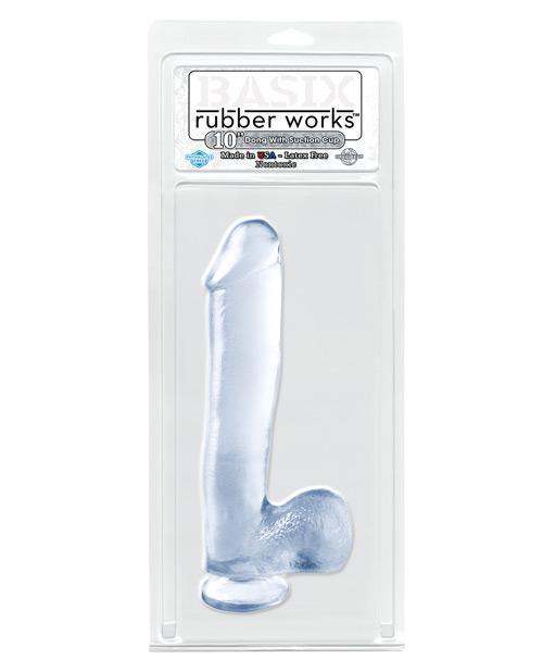"Basix Rubber Works 10"" Dong W/suction Cup" - SEXYEONE