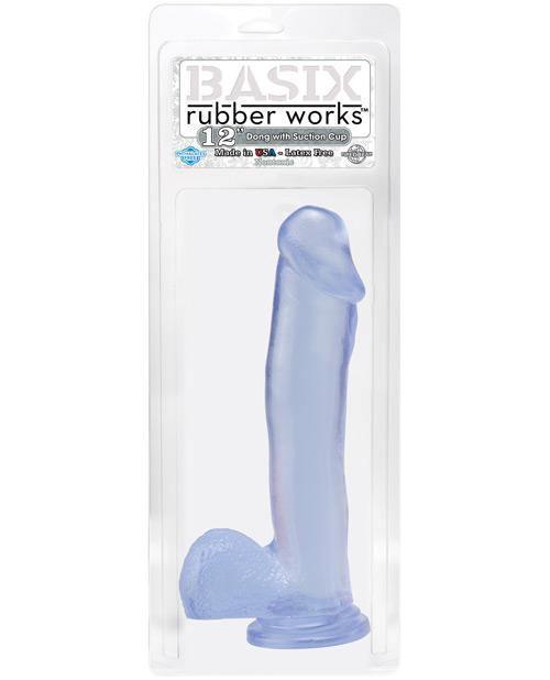 "Basix Rubber Works 12"" Dong W/suction Cup" - SEXYEONE