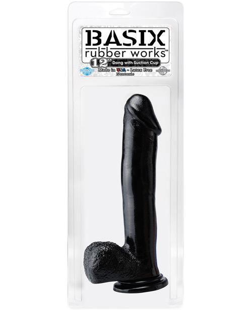 "Basix Rubber Works 12"" Dong W/suction Cup"