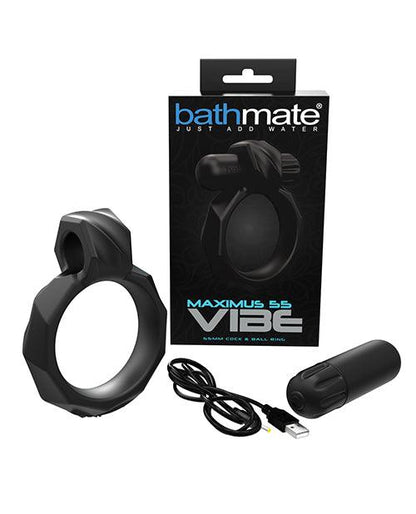 Bathmate Maximus Vibe 55 Cock Ring - Black - SEXYEONE