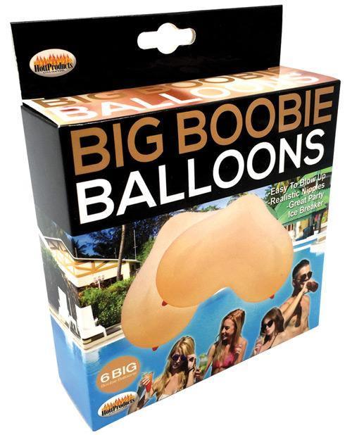 product image, Big Boobie Balloons - Flesh Box Of 6 - SEXYEONE 