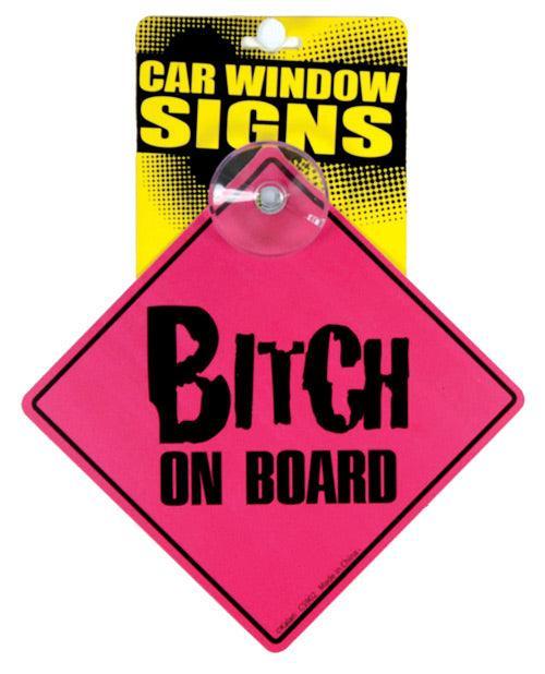 product image, Bitch On Board Car Window Signs - SEXYEONE