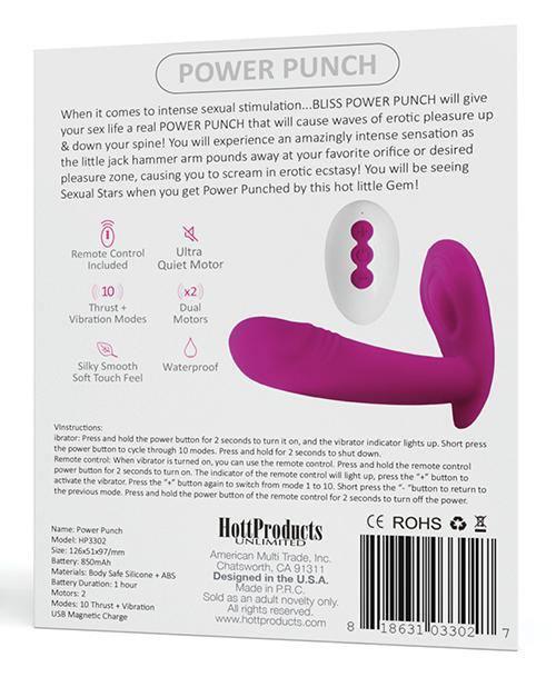 image of product,Bliss Power Punch Thrusting Vibe - SEXYEONE 