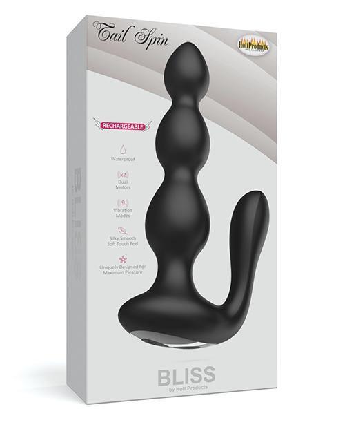 product image, Bliss Tail Spin Anal Vibe - Black - SEXYEONE 