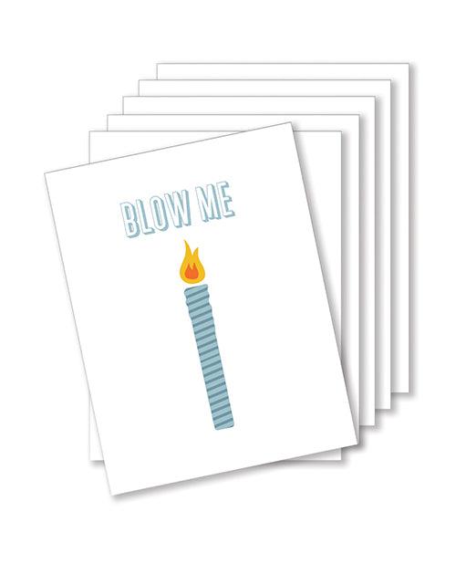 product image, Blow Me Birthday Naughty Greeting Card - Pack Of 6 - SEXYEONE