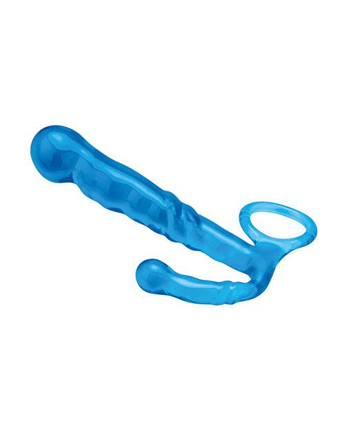 image of product,Blue Line C & B 4.5" Beginners Prostate Massager - Jelly Blue - SEXYEONE