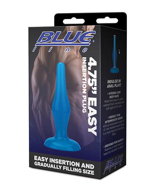 product image, Blue Line C & B 4.75" Easy Insertion Plug - Jelly Blue - SEXYEONE