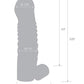 Blue Line C & B 5.25" Vibrating Penis Enhancing Sleeve Extension - Smoke - SEXYEONE