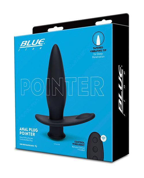 product image, Blue Line Vibrating Anal Plug Pointer W-remote - Black - SEXYEONE