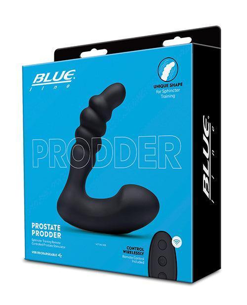 product image, Blue Line Vibrating Prostate Prodder W-remote - Black - SEXYEONE