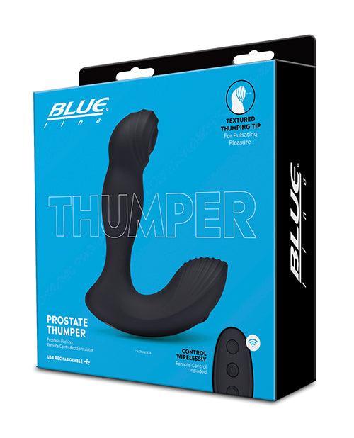 product image, Blue Line Vibrating Prostate Thumper W-remote - Black - SEXYEONE