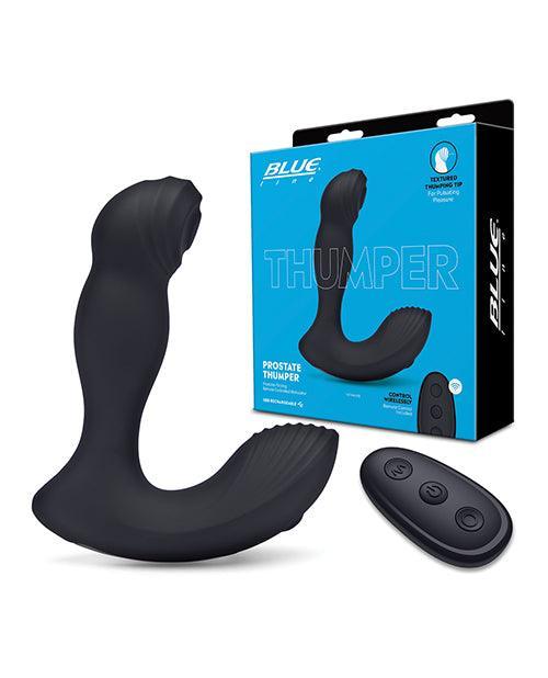Blue Line Vibrating Prostate Thumper W-remote - Black - SEXYEONE