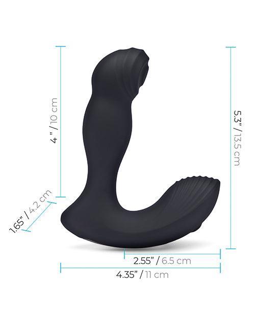 image of product,Blue Line Vibrating Prostate Thumper W-remote - Black - SEXYEONE