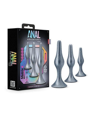 Blush Anal Adventures Matrix Genesis Plug Kit - Silver - SEXYEONE
