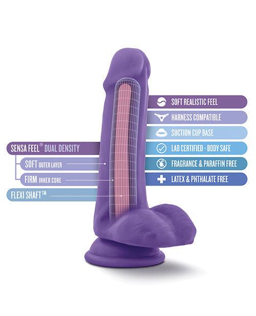 product image,Blush Au Natural Bold Massive 6" Dildo - Purple - {{ SEXYEONE }}