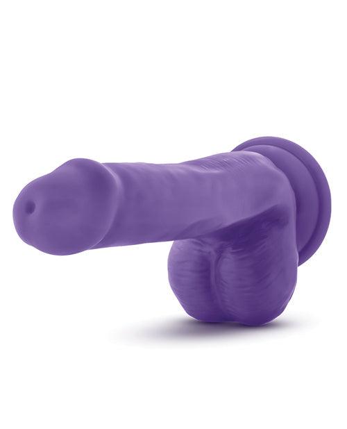 image of product,Blush Au Natural Bold Massive 6" Dildo - Purple - {{ SEXYEONE }}