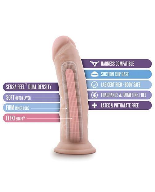 image of product,"Blush Au Naturel 8"" Dildo W/suction Cup" - SEXYEONE