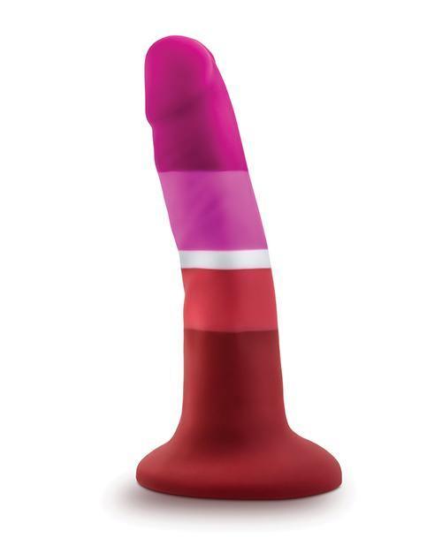 image of product,Blush Avant P3 Lesbian Pride Silicone Dong - Beauty - SEXYEONE 