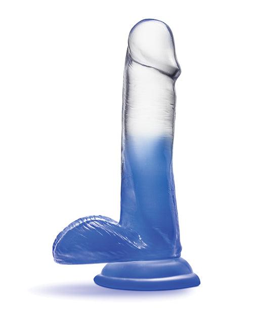 image of product,Blush B Yours 6" Stella Blue Dildo - Blue - {{ SEXYEONE }}