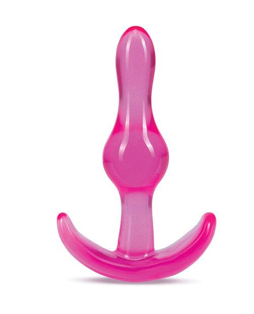 image of product,Blush B Yours Curvy Anal Plug - Pink - {{ SEXYEONE }}