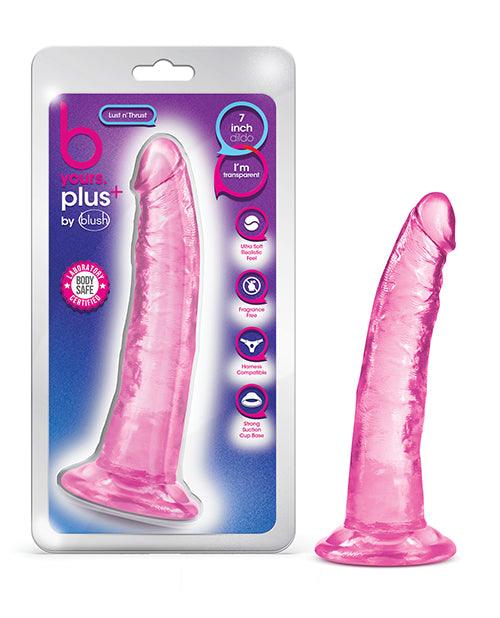 product image, Blush B Yours Plus 7.5" Lust N' Thrust Dildo - {{ SEXYEONE }}