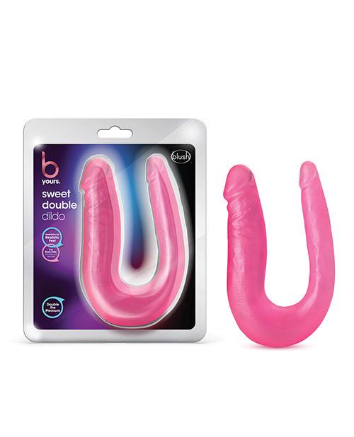product image, Blush B Yours Sweet Double Dildo - Pink - SEXYEONE