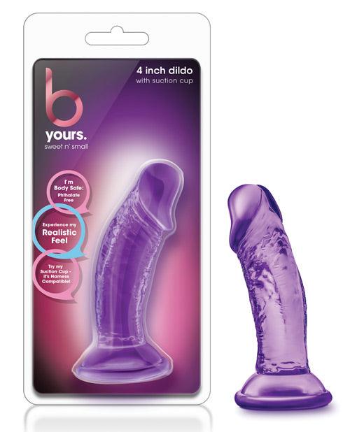 image of product,"Blush B Yours Sweet N Small 4"" Dildo W/ Suction Cup" - SEXYEONE