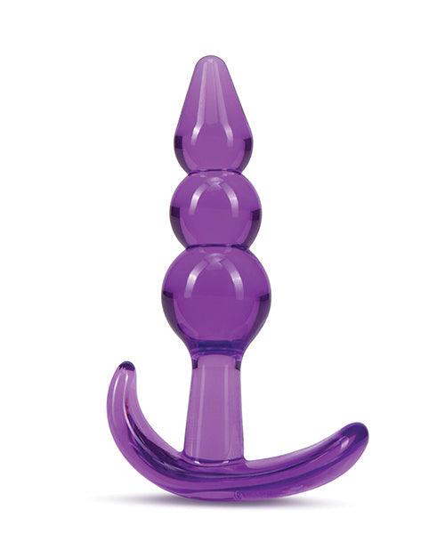 image of product,Blush B Yours Triple Bead Anal Plug - Purple - {{ SEXYEONE }}