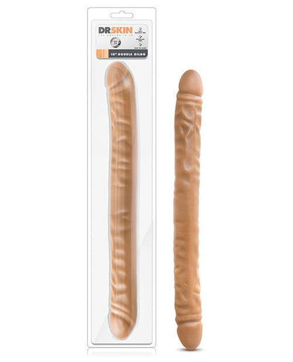 Blush Dr. Skin 18" Double Dildo - Mocha - {{ SEXYEONE }}