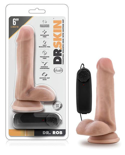 "Blush Dr. Skin Dr. Rob 6"" Cock W/suction Cup" - SEXYEONE