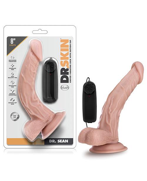 product image, Blush Dr. Skin Dr. Sean 8" Cock W-suction Cup - Vanilla - {{ SEXYEONE }}