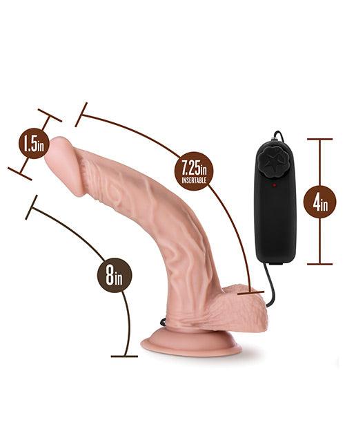 image of product,Blush Dr. Skin Dr. Sean 8" Cock W-suction Cup - Vanilla - {{ SEXYEONE }}