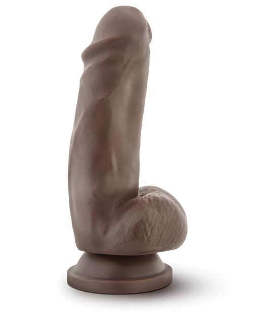 image of product,Blush Dr. Skin Mr. Smith 7" Dildo W-suction Cup - Chocolate - {{ SEXYEONE }}