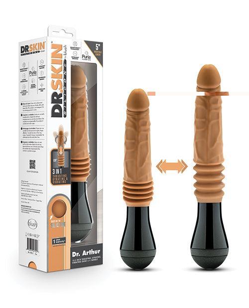 product image, Blush Dr. Skin Silicone Dr. Arthur Thrusting Gyrating Vibrating Dildo - SEXYEONE