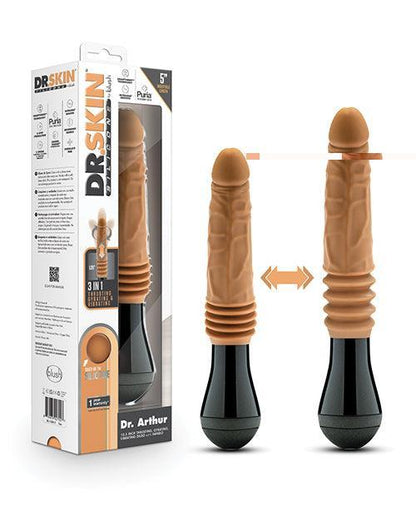 Blush Dr. Skin Silicone Dr. Arthur Thrusting Gyrating Vibrating Dildo - SEXYEONE