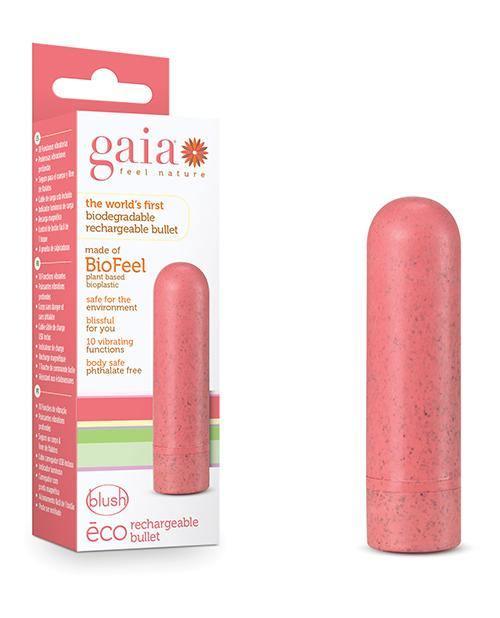 product image, Blush Gaia Eco Rechargeable Bullet - Coral - SEXYEONE 