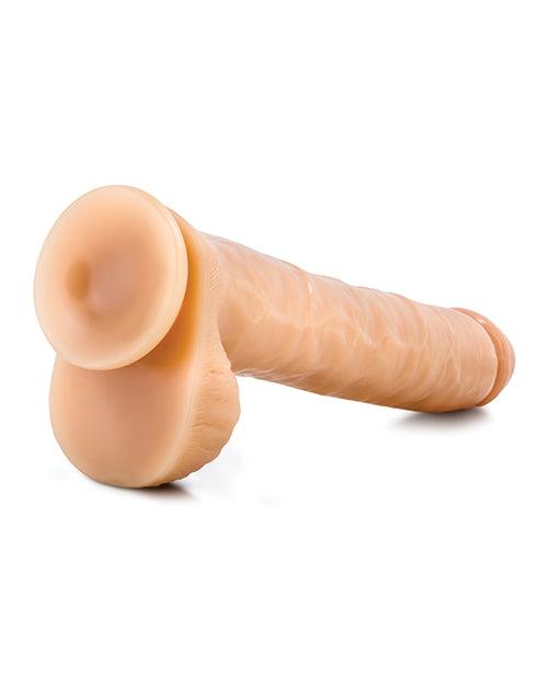 image of product,Blush Hung Rider Bruno 12" Dildo W-suction Cup - Flesh - {{ SEXYEONE }}