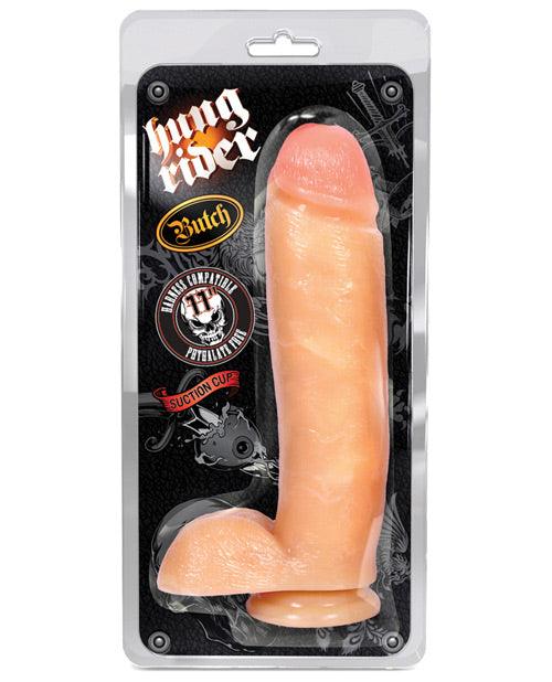 product image, Blush Hung Rider Butch 11" Dildo W/suction Cup - Flesh - SEXYEONE