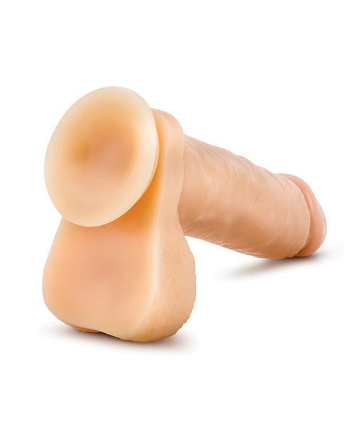 image of product,Blush Hung Rider Mitch 8" Dildo W/suction Cup - Flesh - SEXYEONE