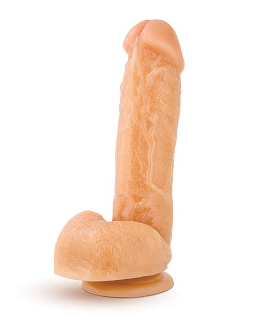 image of product,Blush Hung Rider Trigger 7" Dildo W/suction Cup - Flesh - SEXYEONE