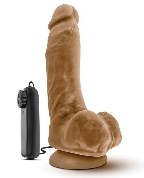product image,Blush Loverboy The Boxer 9" Vibrating Realistic Cock - Mocha - {{ SEXYEONE }}