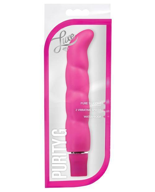 image of product,Blush Luxe Purity G Silicone Vibrator - SEXYEONE 