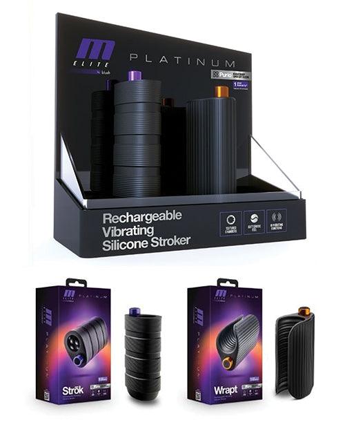 product image, Blush M Elite Platinum Vibrating Merchandising Kit - SEXYEONE