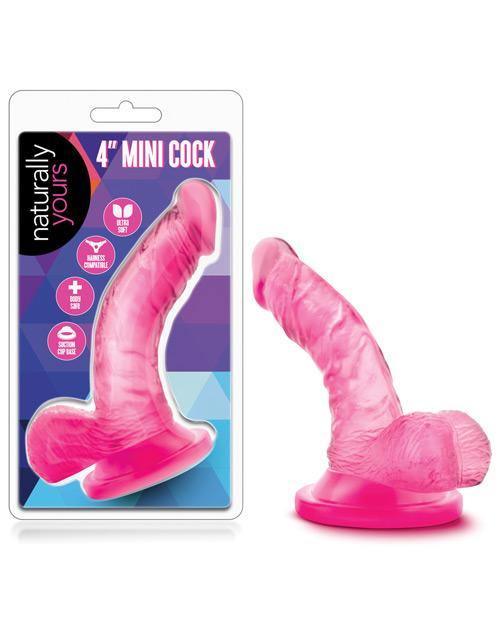product image, Blush Naturally Yours 4" Mini Cock - Pink - SEXYEONE 