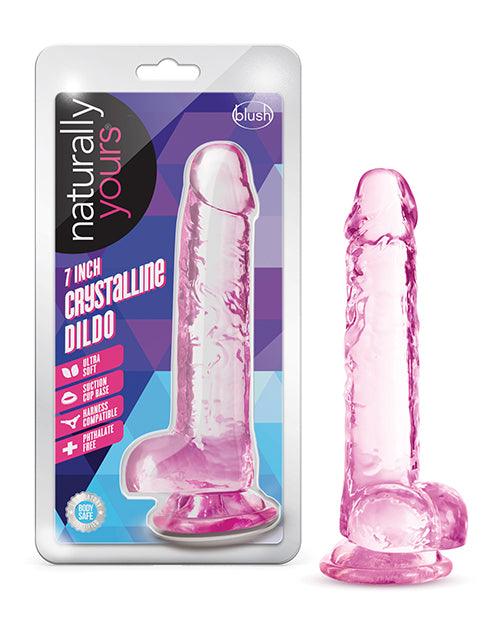 product image, Blush Naturally Yours 7" Crystalline Dildo - {{ SEXYEONE }}