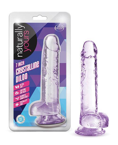 image of product,Blush Naturally Yours 7" Crystalline Dildo - {{ SEXYEONE }}