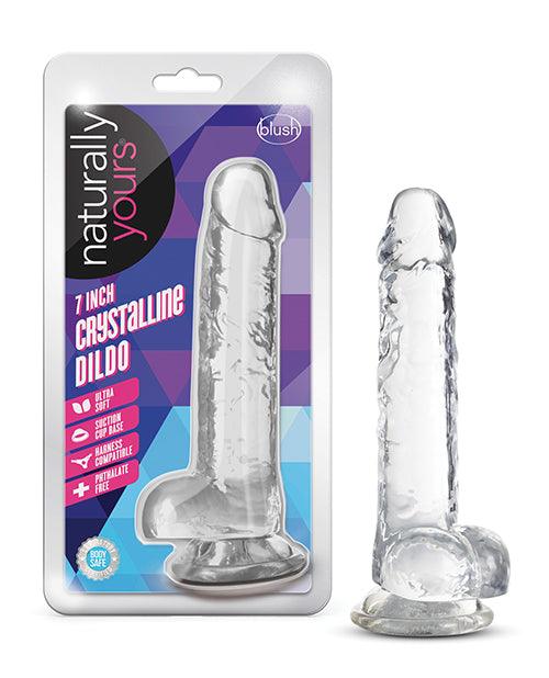 image of product,Blush Naturally Yours 7" Crystalline Dildo - {{ SEXYEONE }}